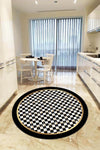 RugViva Anti-Slip Machine Washable Mackenzie Round Kitchen Rug Ar433 1