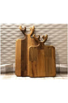 AHŞAPİŞLER Wooden Deer Model Serving Plate 2-Piece O-040 2