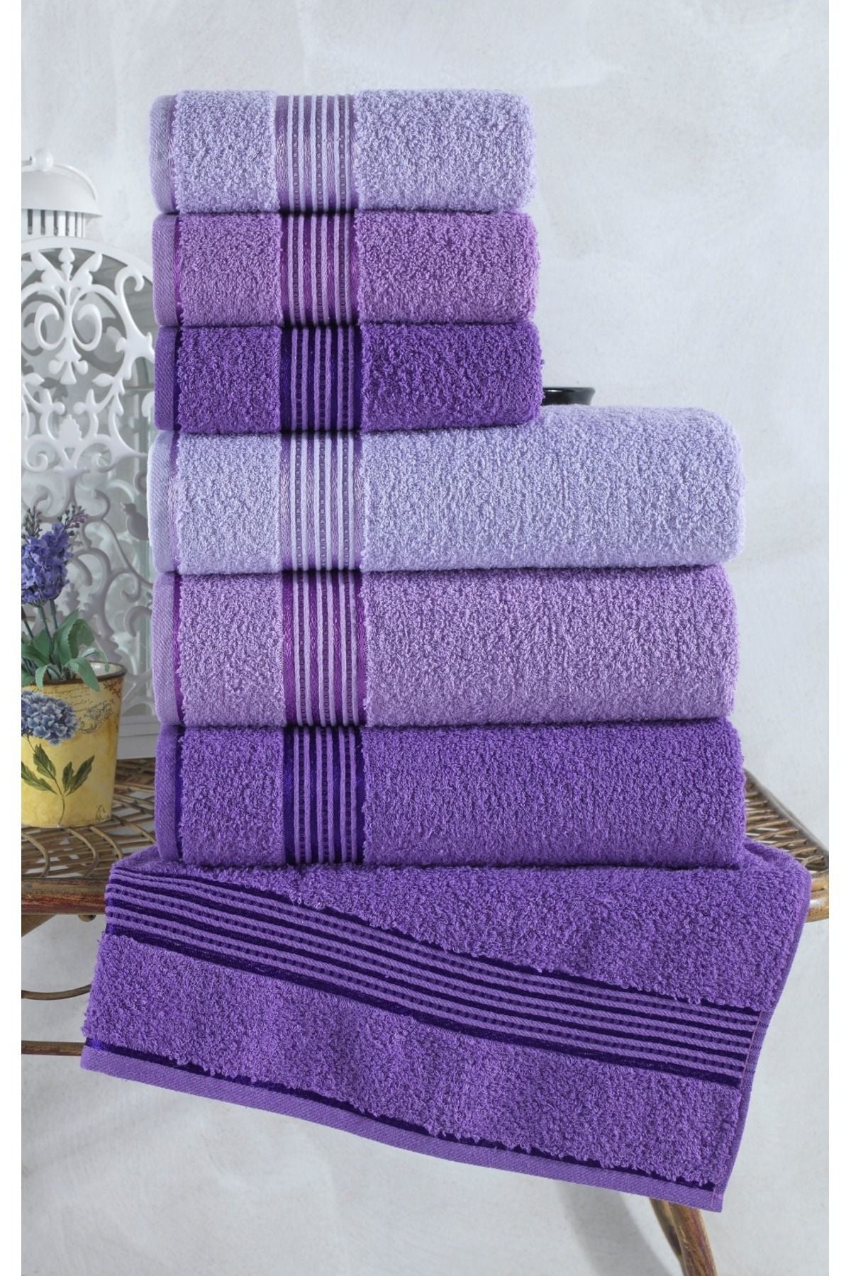 Binnur Home Alia 6-Piece Bath Towel Set | Bath Set 1