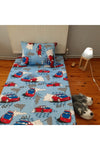 EVKE Single Fitted Sheet Car Pattern Boys Child Ranforce 100*200 Cm 2