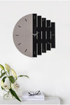 İnfigo Concept Decorative Wooden Black Vizon Wall Clock 43 Cm - Rhythm 1