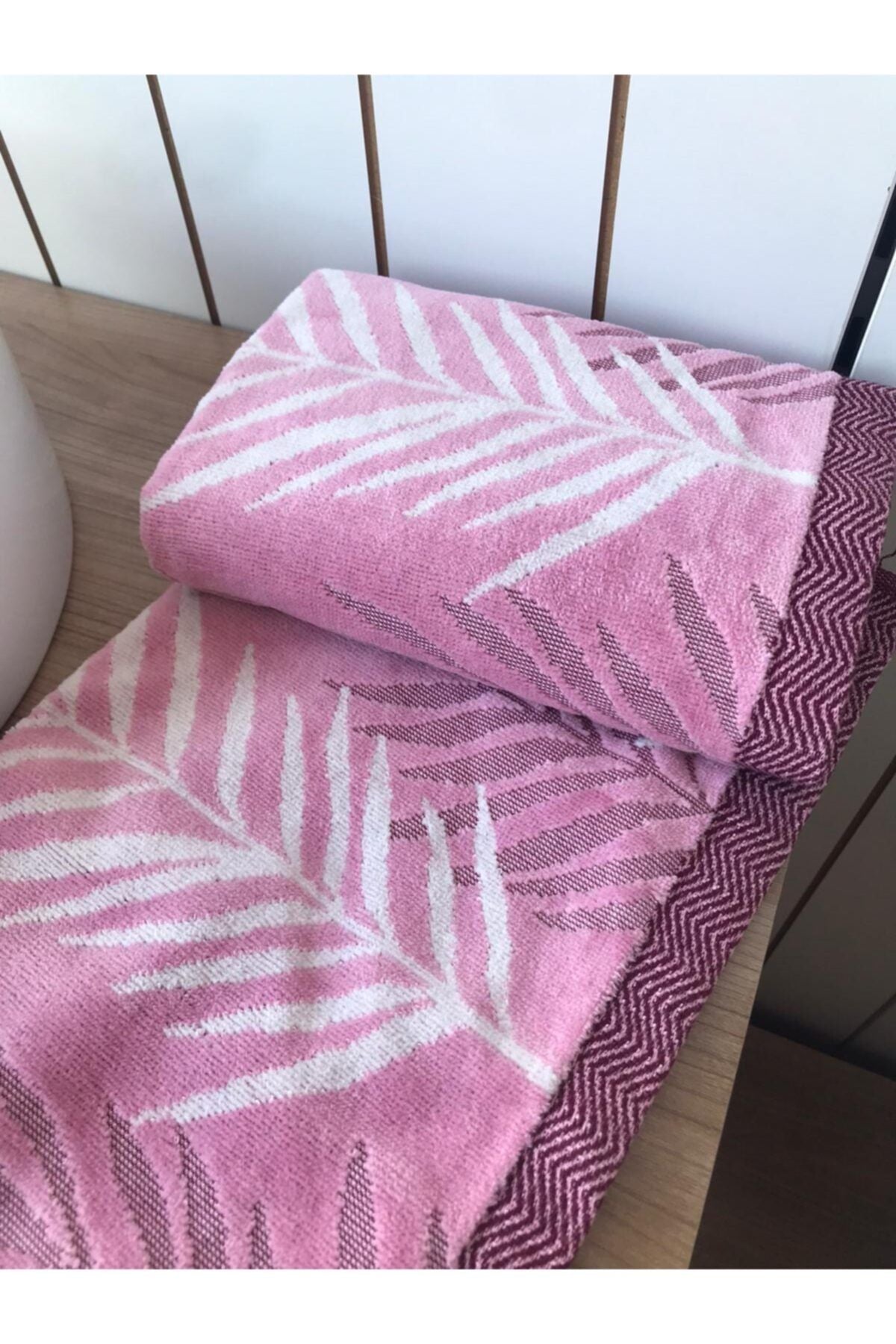 Özdilek Yaprak Velvet Hand Face Towel (2-Pack Pink) 1