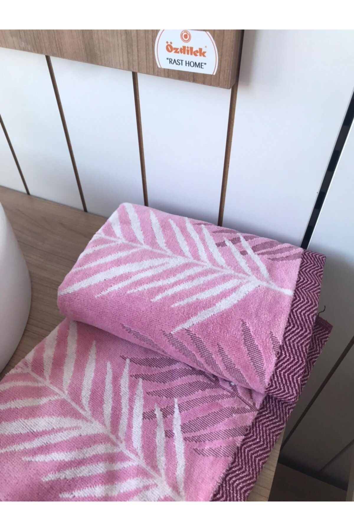 Özdilek Yaprak Velvet Hand Face Towel (2-Pack Pink) 2