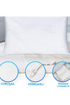 Evene Inner Pillowcase Zippered 2 Pieces Cooling Breathable Cushion Cover 6