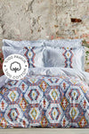 Karaca Home Besta 100% Cotton Double Duvet Cover Set Indigo 1