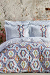 Karaca Home Besta 100% Cotton Double Duvet Cover Set Indigo 2