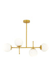 Apliqa Günay 4Lü Gold Modern Kitchen Dining Table Top Bedroom Living Room Chandelier 2