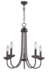 Apliqa Ferd 5 Black Modern Youth Room Kitchen Retro Living Room Chandelier 2