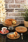 ANGDESIGN Belinda Glass Dessert & Cake Set 7 Pieces Amber 2