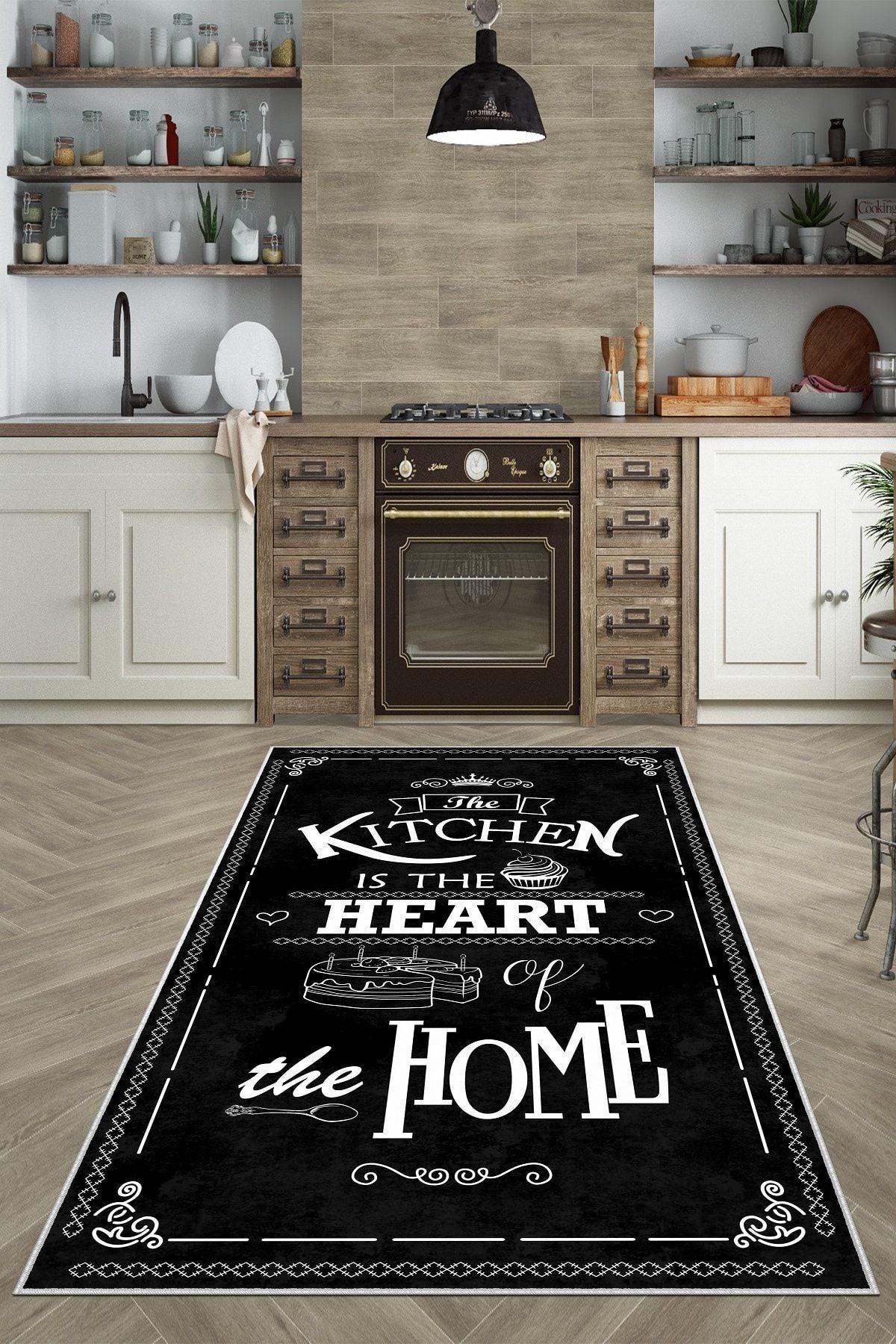 Confidence Home Digital Print Washable Non-Slip Kitchen Rug 1