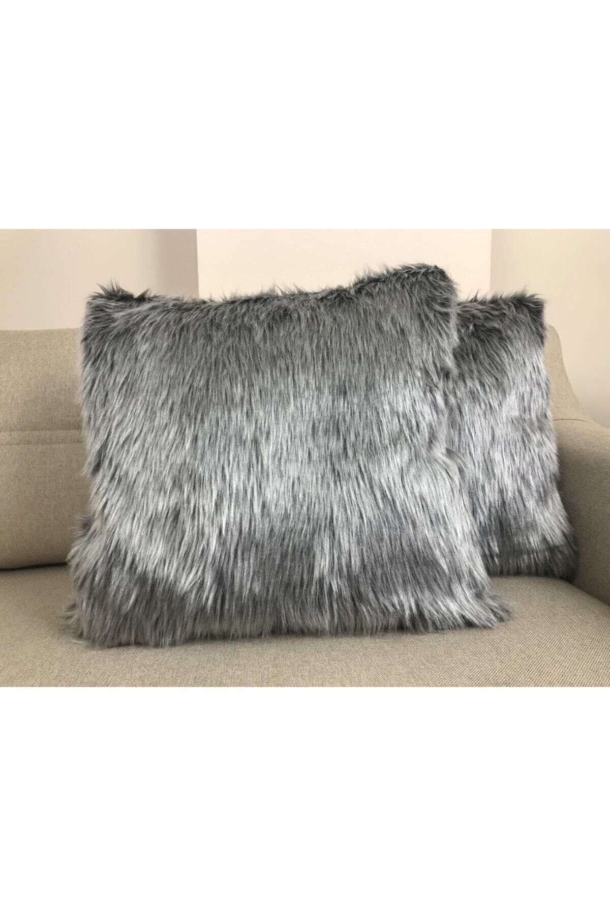 Lostello Home Plush Pillow Cover - Gray - 43×43 2