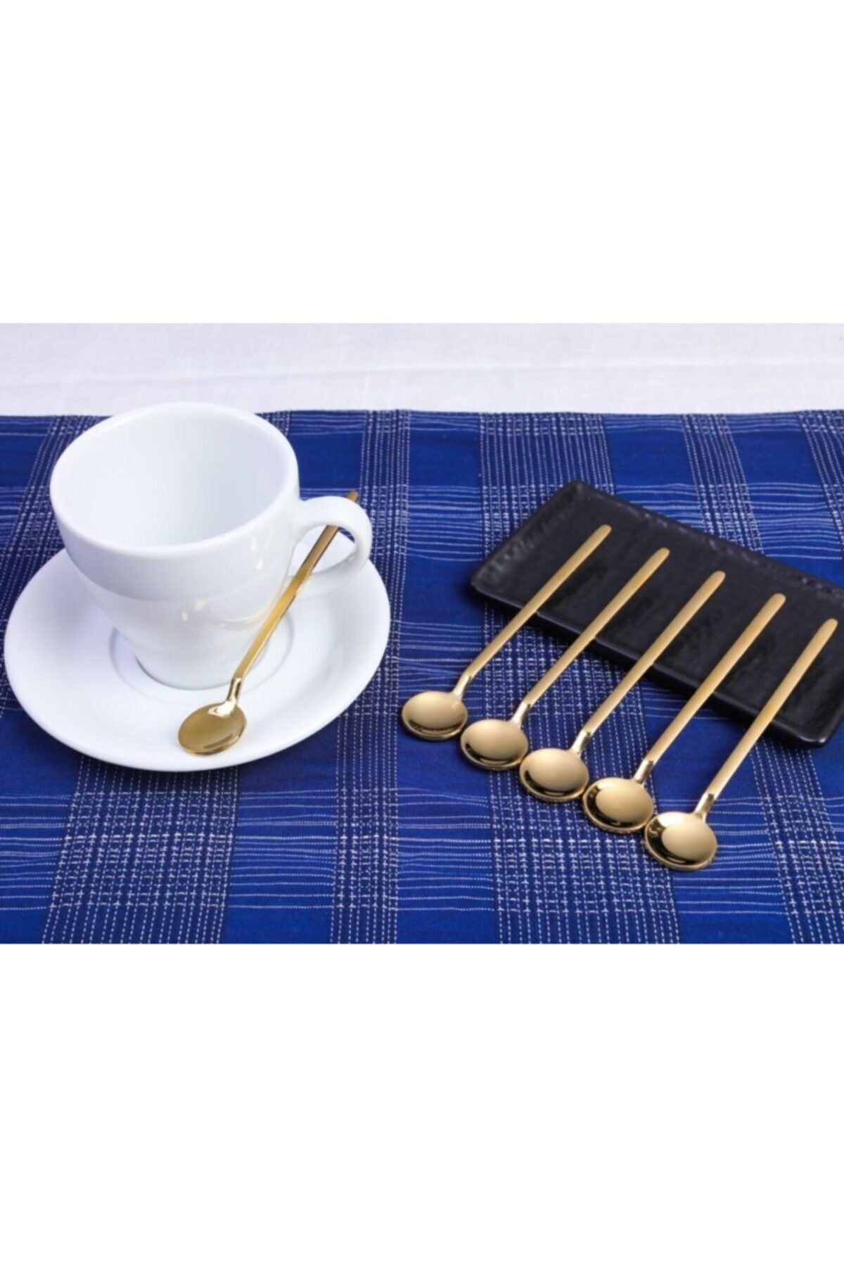 MADYMARK Gold Tea Spoon Set of 6 Coffee Ice Cream Dessert Sugar Spoon 3