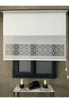 VOLPER MECHANICAL Volper Vp1020 Double Mechanism Laser Cut Tulle And Roller Blind White 1