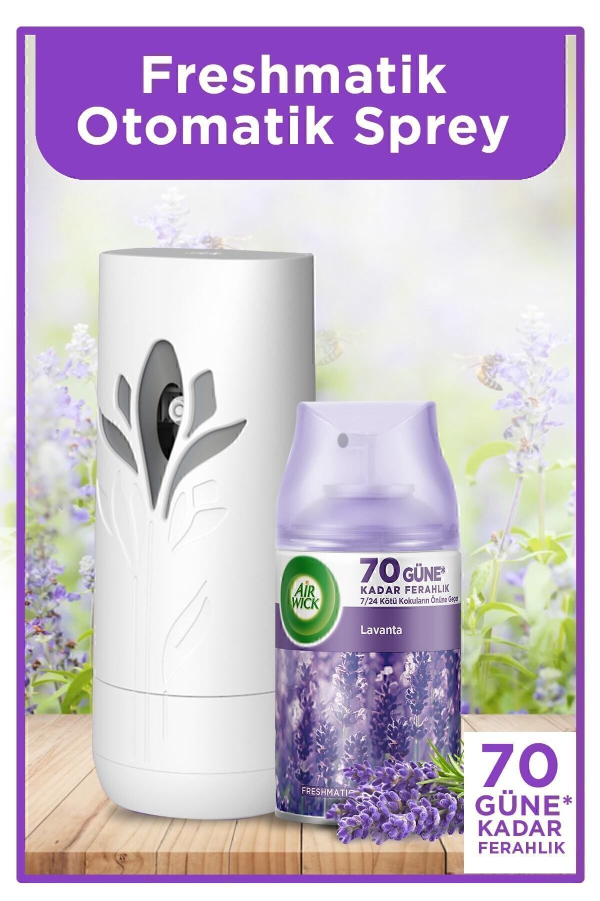 Air Wick Freshmatic Automatic Spray & Lavender Refill Air Freshener Kit 1