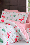 Loyal Home Double Bed Duvet Cover Set Flamingo 2