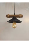 AVIZEM GUZEL Nova Wooden Rustic Modern Single Pendant Chandelier with Rope 5