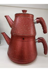 Lider Bakelite Handle Granite Teapot 2