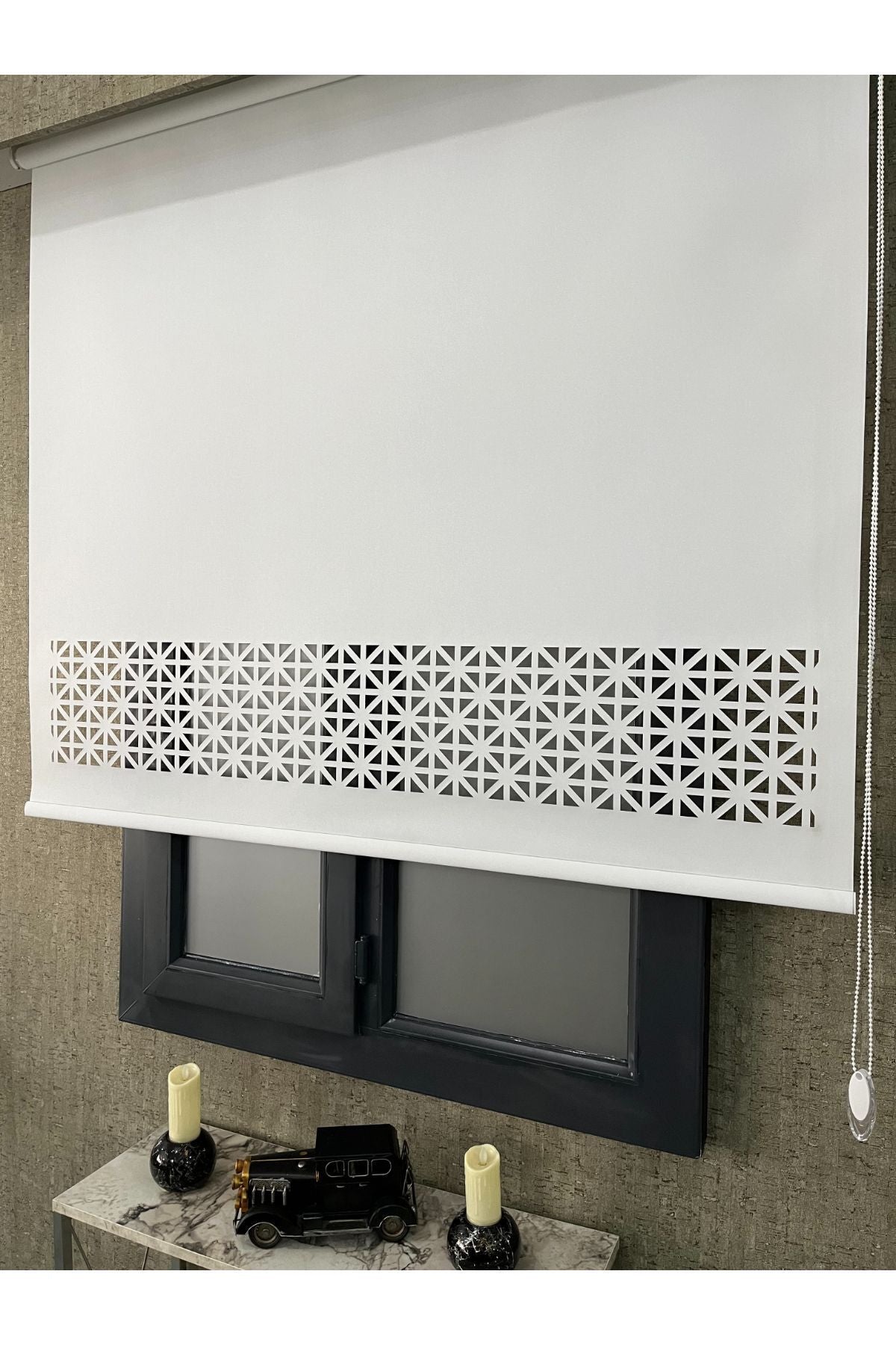 VOLPER MEKANİK Volper Lzr20 Laser Cut Zebra And Roller Blind White 2