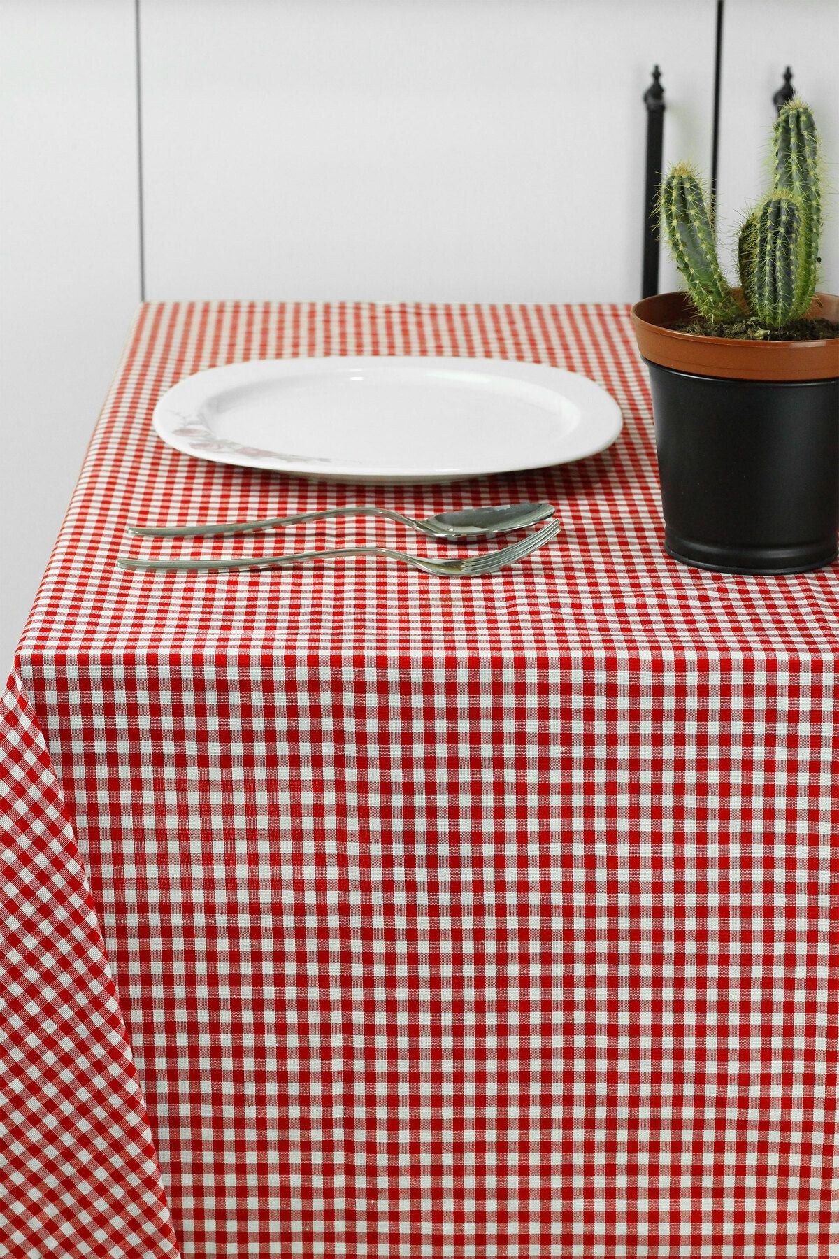 Soft Kare Small Square Patterned Checkered Tablecloth, Table Cloth, Picnic Blanket 2