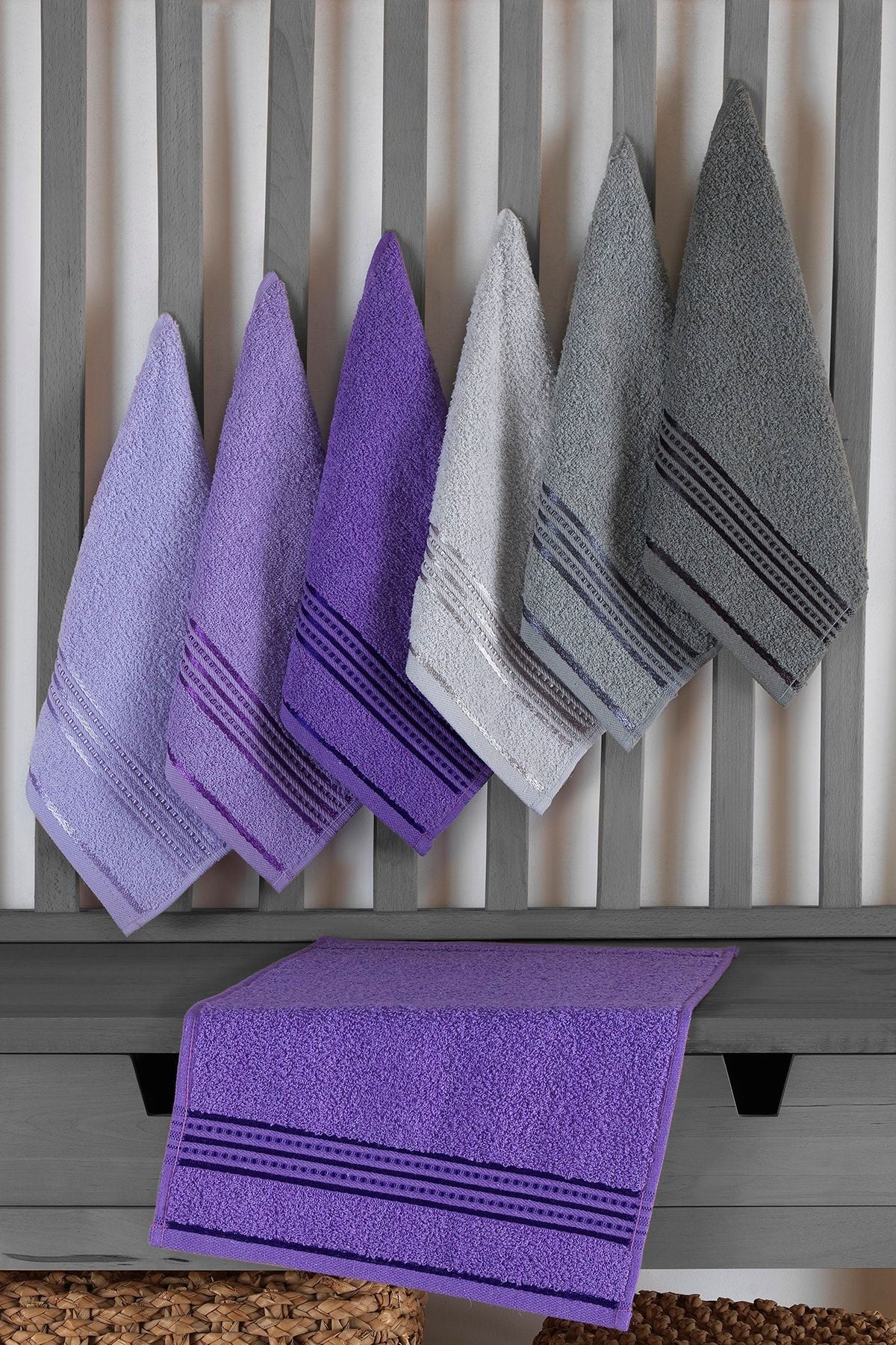 MK HAVLU Nova 6 Piece 30x50 Towel Set | Kitchen Towel 1