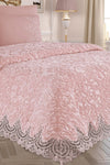 Bayev Double-Sized Lace Blanket Set - Merissa Powder 2