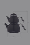 Neva Nv10020 Black Enamel Non-Burning Handle Large Teapot Set 2