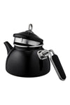 Neva Nv10020 Black Enamel Non-Burning Handle Large Teapot Set 5