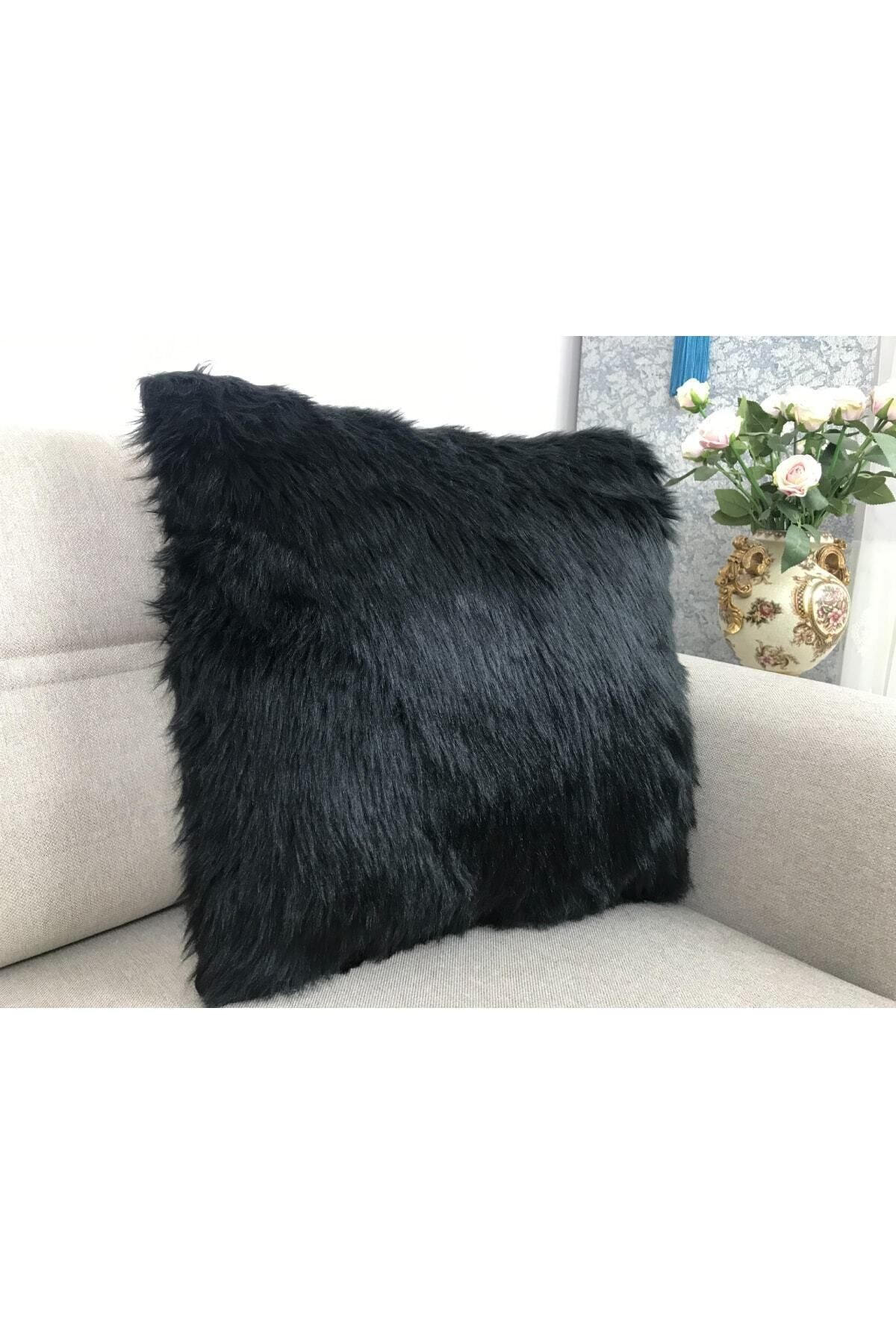 Lostello Home Plush Cushion Cover - Black 1