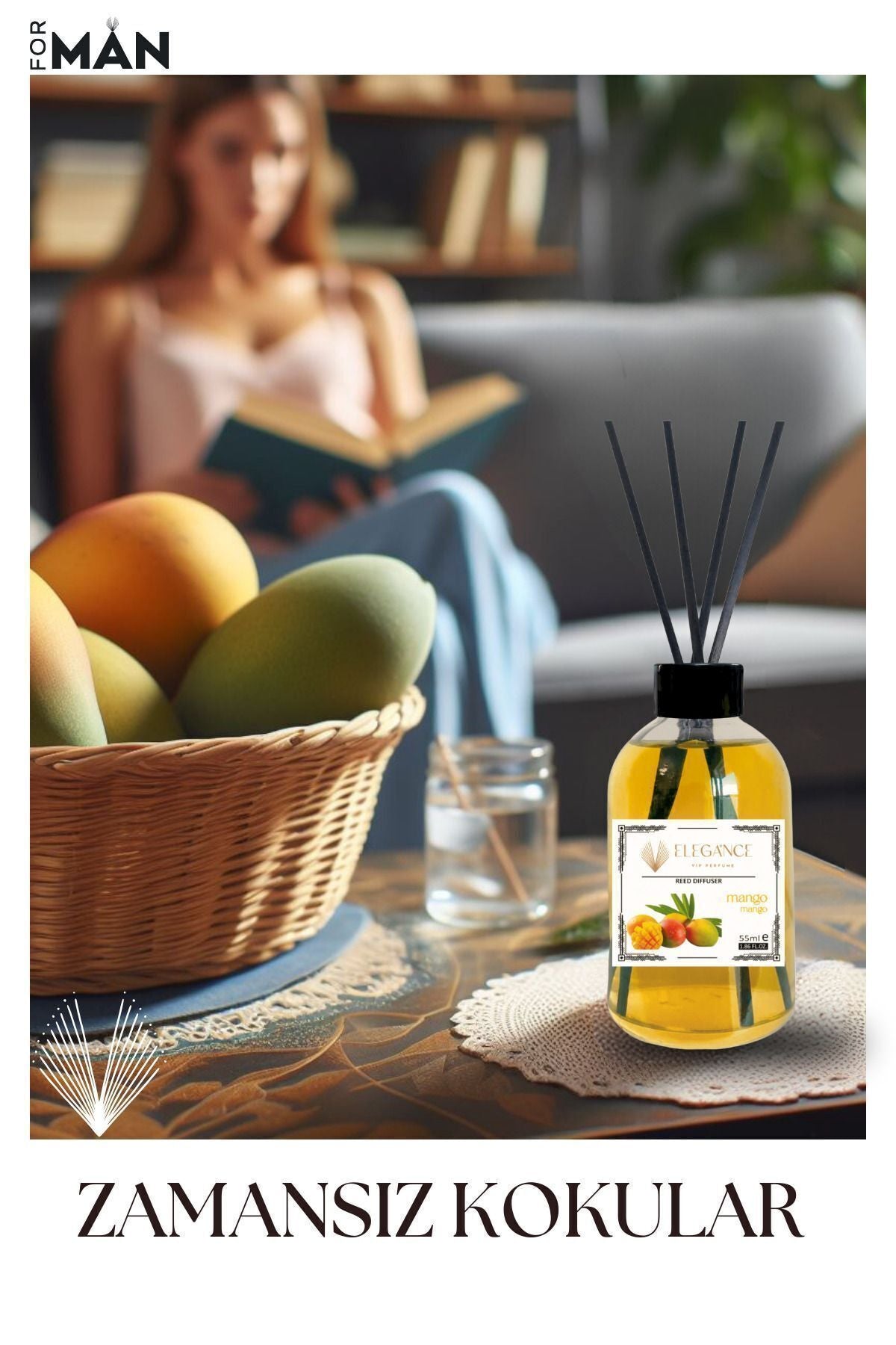 Elegance Vip Perfume Special Price - Mango Reed Diffuser Bamboo Stick Room Fragrance (55 Ml) 6