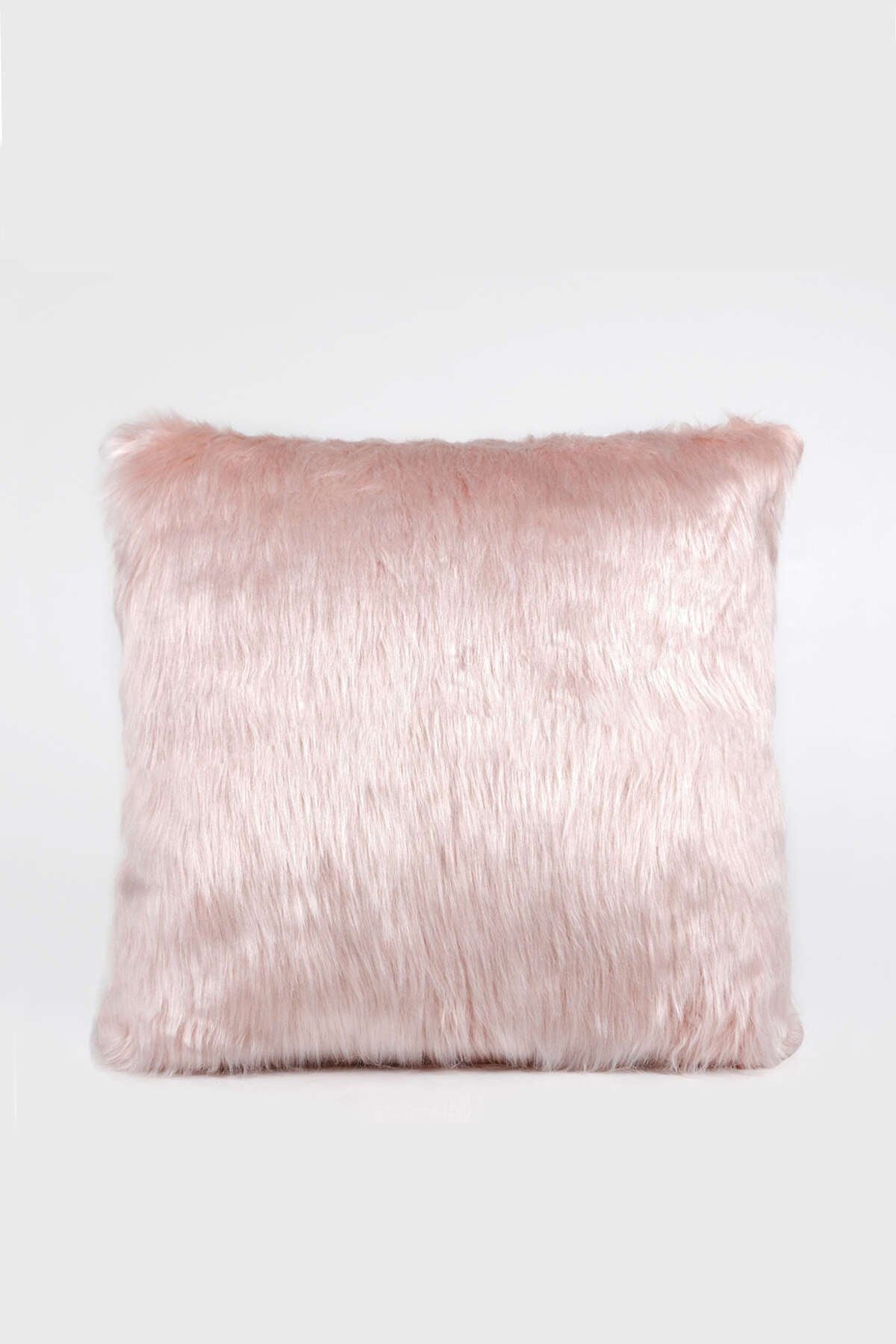 Cango Home Plush Pillow Cover - Powder 1