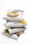 Pilloveland Double-Sided Printed Omega Patterned 4-Piece Suede Cushion Cover 3