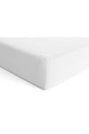 Anemons Single Jersey Fitted Sheet - White 2