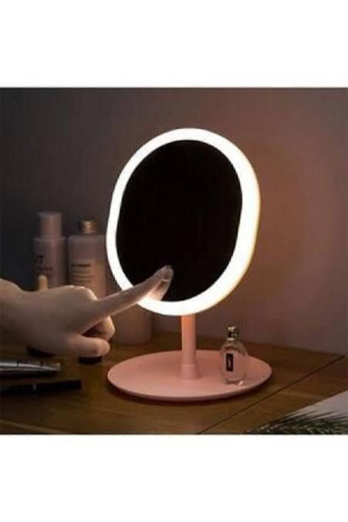 Molto Touch LED Lighted USB Round Desktop Makeup Mirror 5