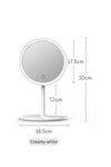 Molto Touch LED Lighted USB Round Desktop Makeup Mirror 6