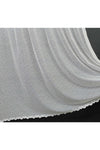 DNZEVGEREÇLERİ Frosted Pattern Knitted Sheer Curtain 1/2 Pleat 1