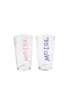 Mudo Home Water Glass 570 ml Set of 2 - Pink & Purple 2