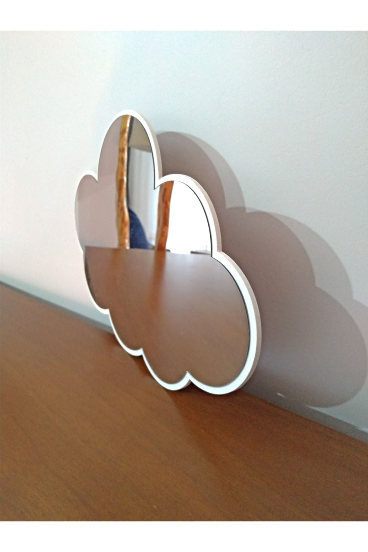 Woodcas Cloud Kids Room Wall Mirror 3