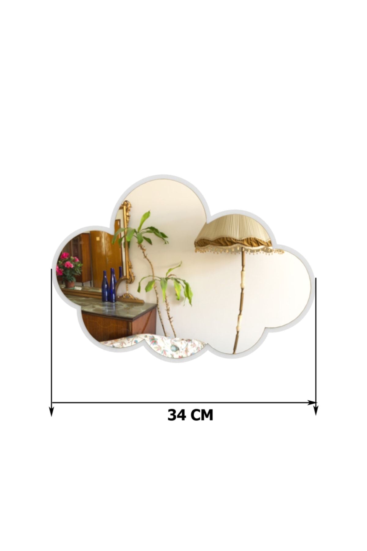 Woodcas Cloud Kids Room Wall Mirror 4