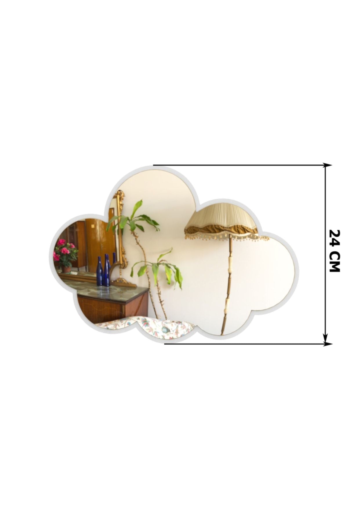 Woodcas Cloud Kids Room Wall Mirror 5