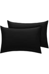 GÜNTEKS 2 Pieces Black Pillowcase 50x70 100% Cotton 2