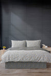 Casa Carina Ranforce Double Bed Fitted Sheet Duvet Set Triangle Grey 2