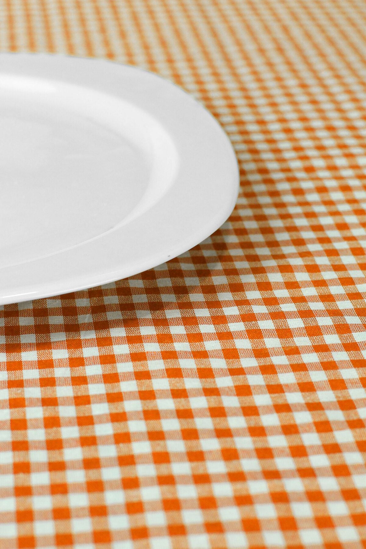 Soft Kare Small Square Patterned Gingham Tablecloth, Table Cover, Picnic Cloth 3