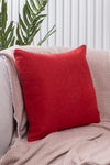 ÖzenEv Red Decorative Plain Pillow Cover Panorama-113 Punchable Punch 1