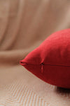 ÖzenEv Red Decorative Plain Pillow Cover Panorama-113 Punchable Punch 2