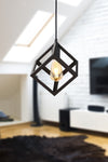 Begüsa Cube Single Black Chandelier 1