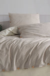 Macas Home Tezza 100% Cotton Yarn-Dyed Washed Double Duvet Cover Set 200x220 1