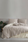 Macas Home Tezza 100% Cotton Yarn-Dyed Washed Double Duvet Cover Set 200x220 2