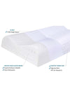 Viscotex Double Curved Orthopedic Pillow 60x40x11/9 cm White 3