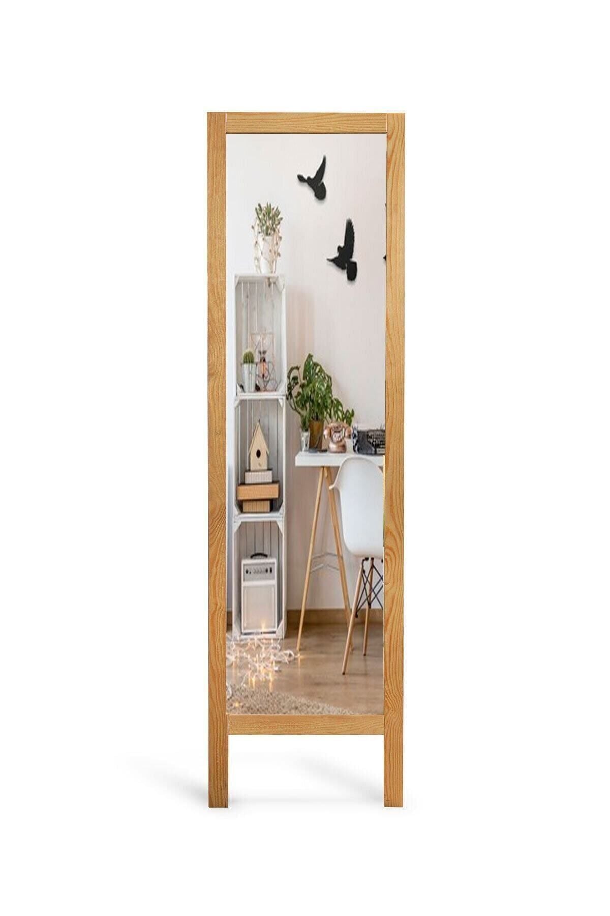 The BEST Shopping Standing Full-Length Mirror Solid Wood Completely Natural Unpainted 1