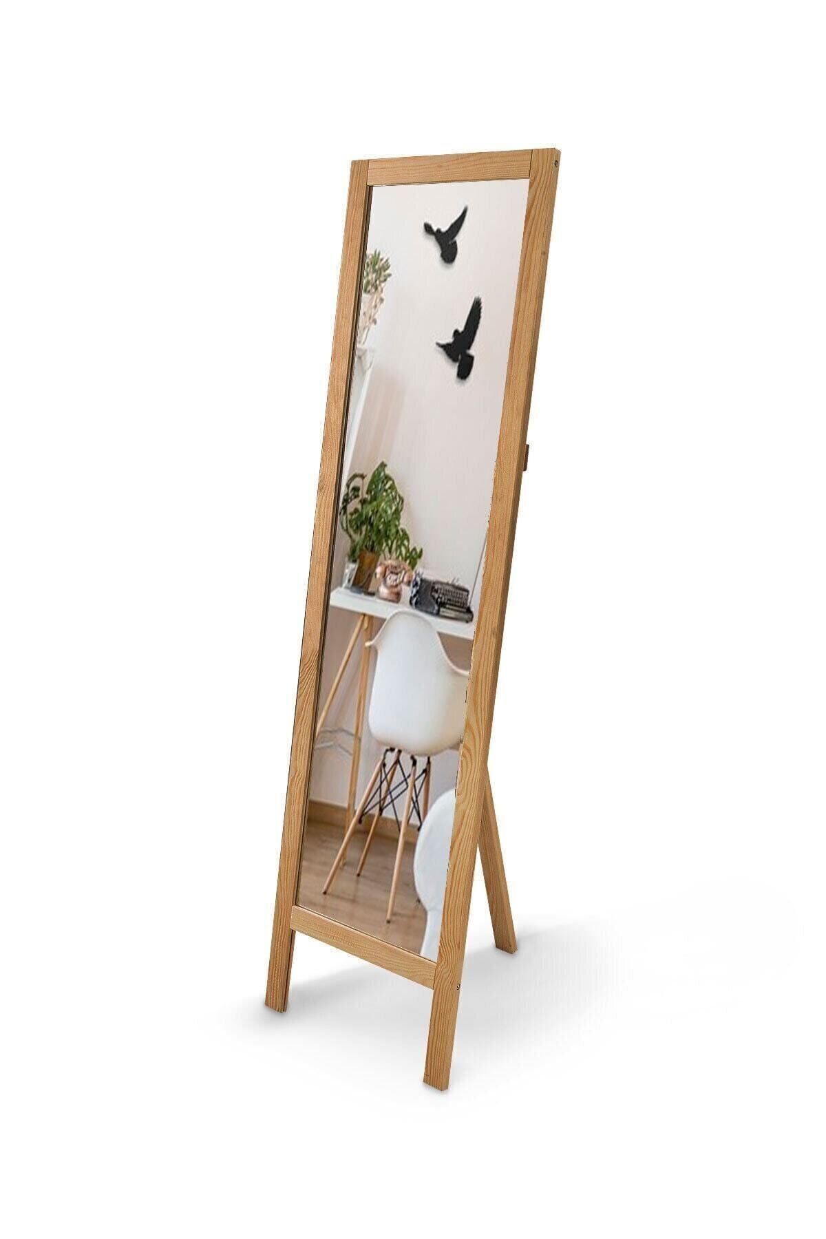 The BEST Shopping Standing Full-Length Mirror Solid Wood Completely Natural Unpainted 2